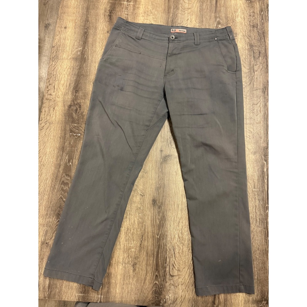 5.11 Tactical Apex Pants Mens 36x30 Gray Flex-Tac Canvas 74481-258